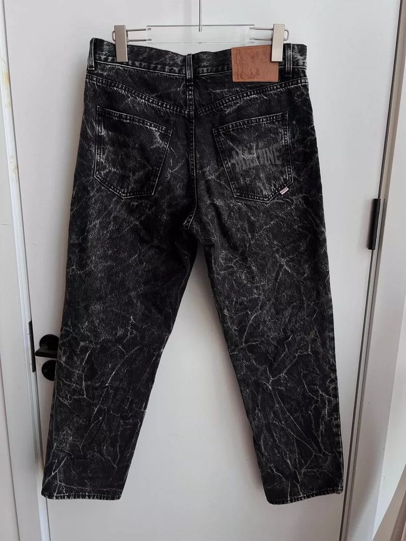 Martine Rose black wavy washed denim pants size L Size US 34 / EU 50 - 3 Thumbnail
