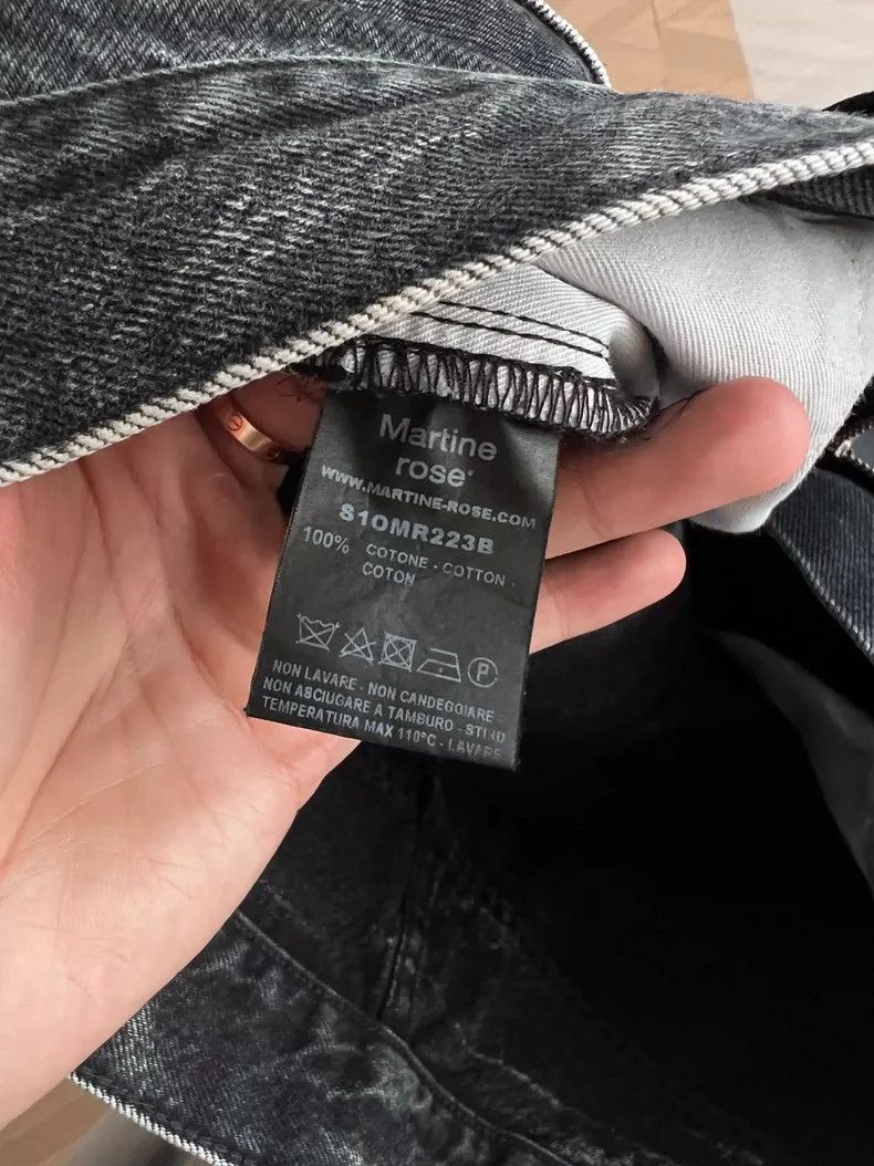 Martine Rose black wavy washed denim pants size L Size US 34 / EU 50 - 6 Thumbnail