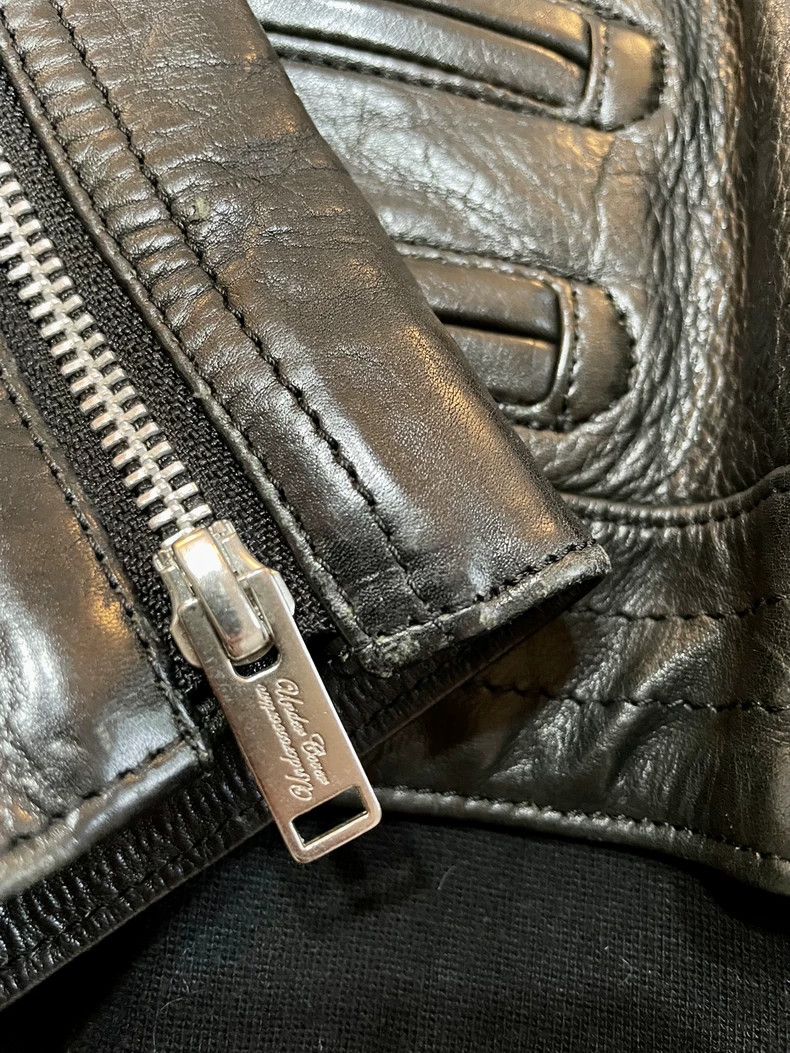 Undercover limited edition black leather jacket with ribs Size US S / EU 44-46 / 1 - 4 Thumbnail