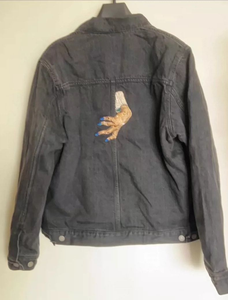Undercover black embroidered denim jacket with inner lining Size US L / EU 52-54 / 3 - 2 Thumbnail