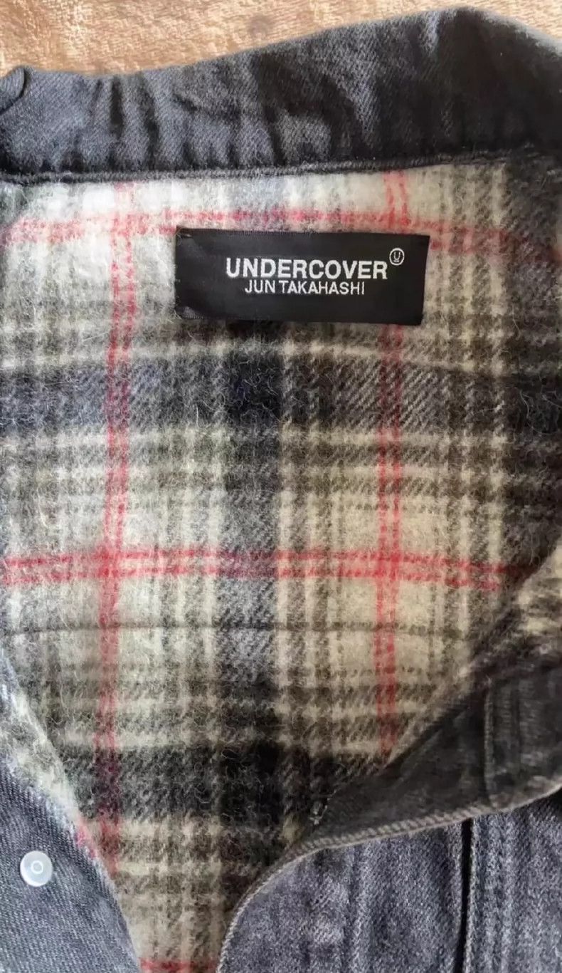 Undercover black embroidered denim jacket with inner lining Size US L / EU 52-54 / 3 - 3 Thumbnail