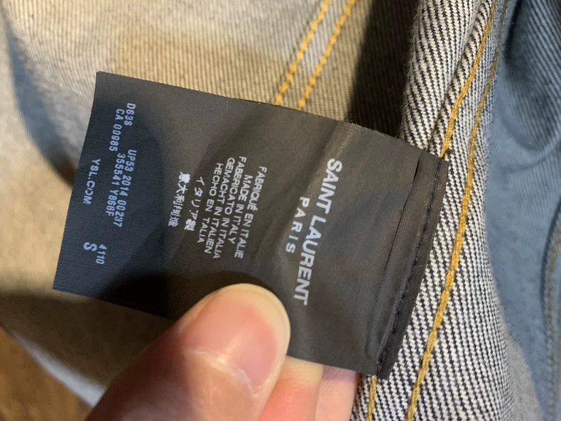 Saint Laurent Paris classic saint laurent denim jacket size small Size US S / EU 44-46 / 1 - 6 Thumbnail