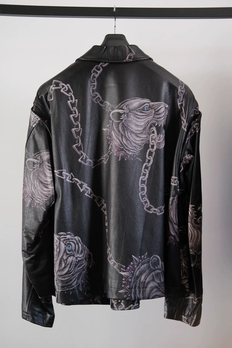 Yohji Yamamoto yohji yamamoto graphic leather jacket Size US L / EU 52-54 / 3 - 5 Thumbnail