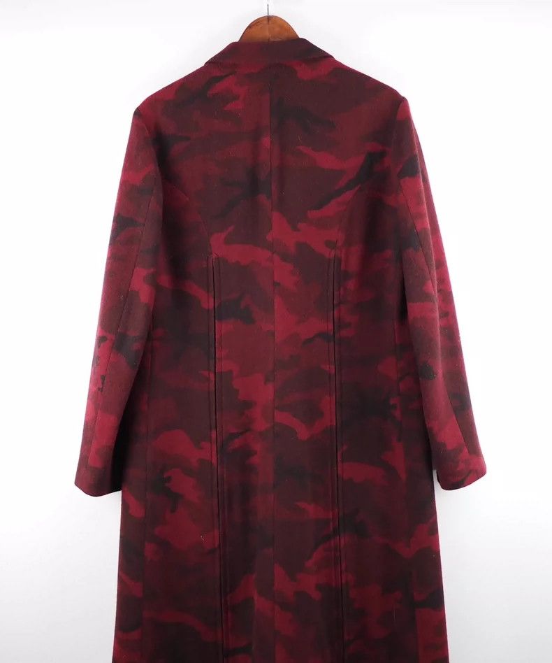 Yohji Yamamoto red camouflage gothic overcoat by yohji yamamoto Size US M / EU 48-50 / 2 - 2 Thumbnail