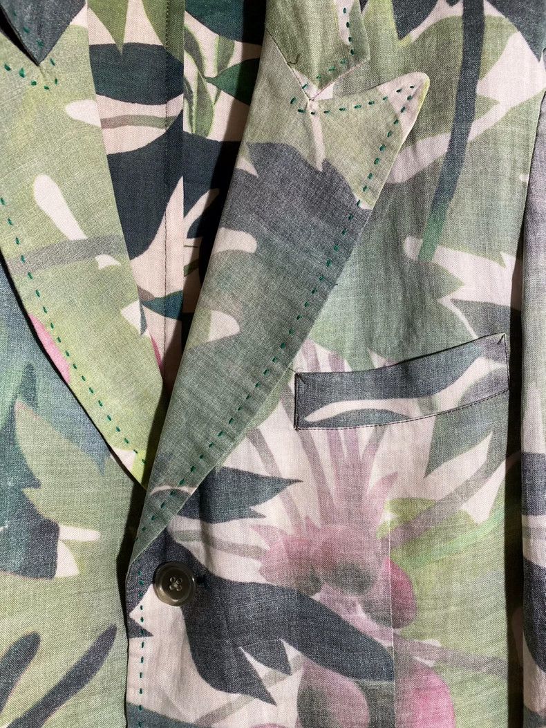 Yohji Yamamoto lightweight floral print blazer by yohji yamamoto Size US M / EU 48-50 / 2 - 3 Thumbnail