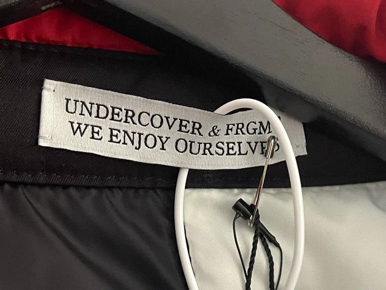 Undercover stylish long black outerwear with collar Size US L / EU 52-54 / 3 - 4 Thumbnail