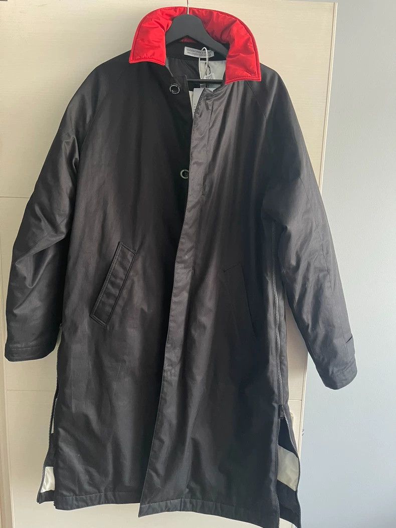 Undercover stylish long black outerwear with collar Size US L / EU 52-54 / 3 - 2 Thumbnail