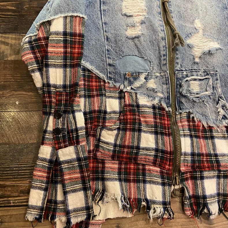 Greg Lauren greg lauren patchwork denim jacket Size US M / EU 48-50 / 2 - 5 Thumbnail