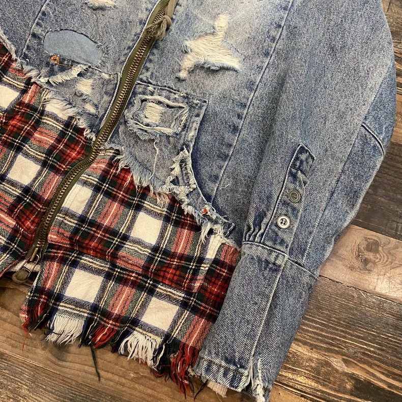 Greg Lauren greg lauren patchwork denim jacket Size US M / EU 48-50 / 2 - 6 Thumbnail