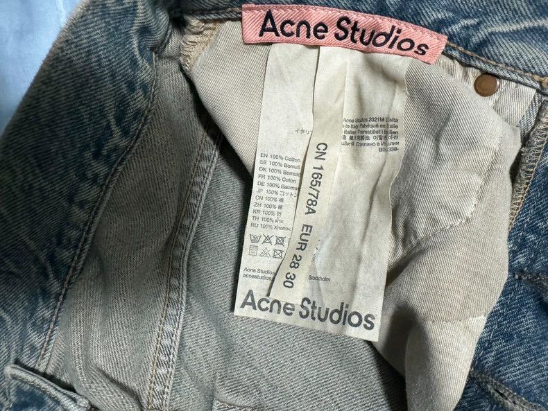 Acne Studios Acne Studios Delta Blue Wide-Leg Jeans Size US 28 / EU 44 - 2 Thumbnail
