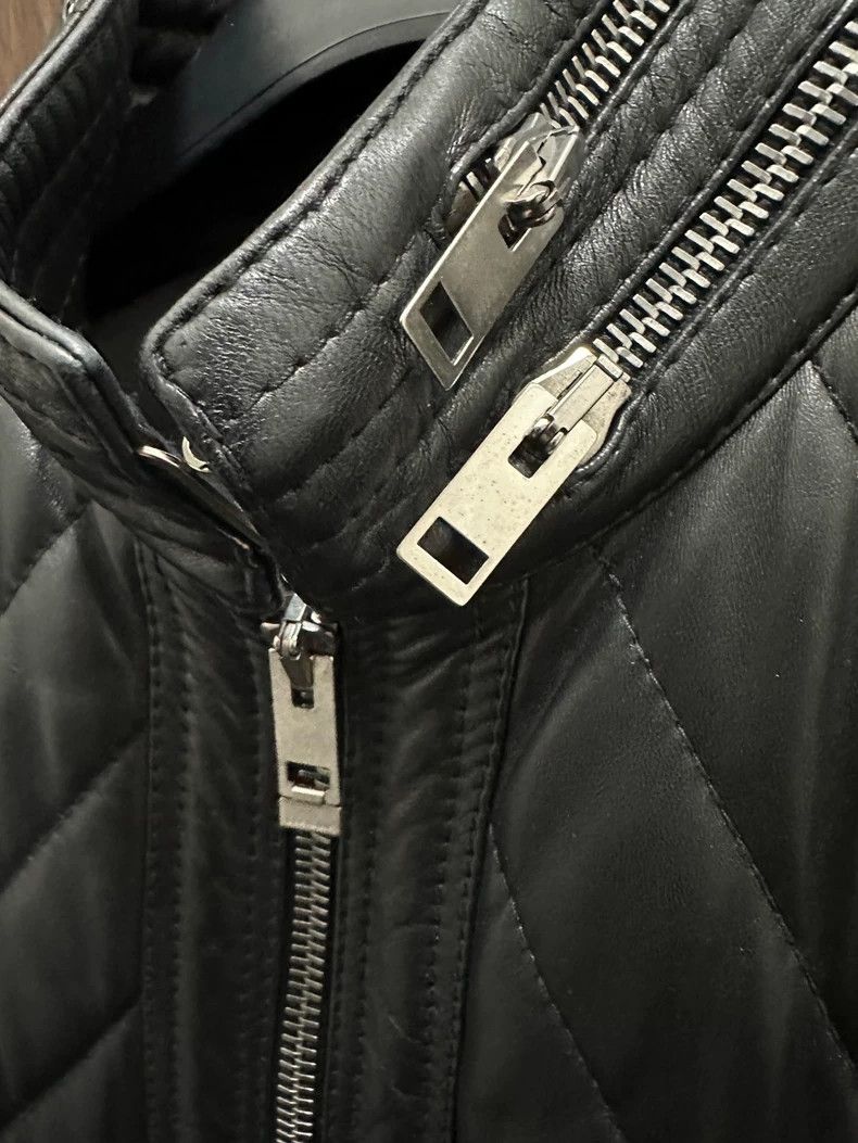 Dior dior homme black striped leather jacket Size US M / EU 48-50 / 2 - 3 Thumbnail