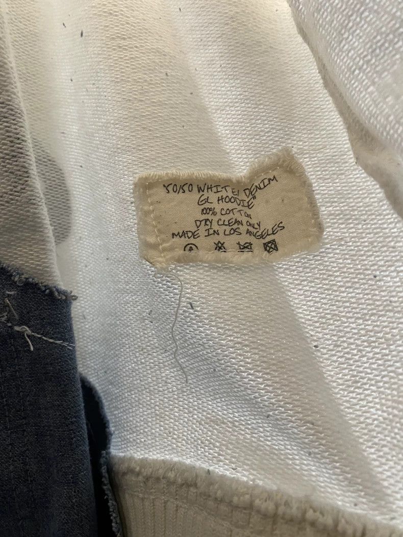 Greg Lauren greg lauren hoodie with denim and white Size US M / EU 48-50 / 2 - 3 Thumbnail
