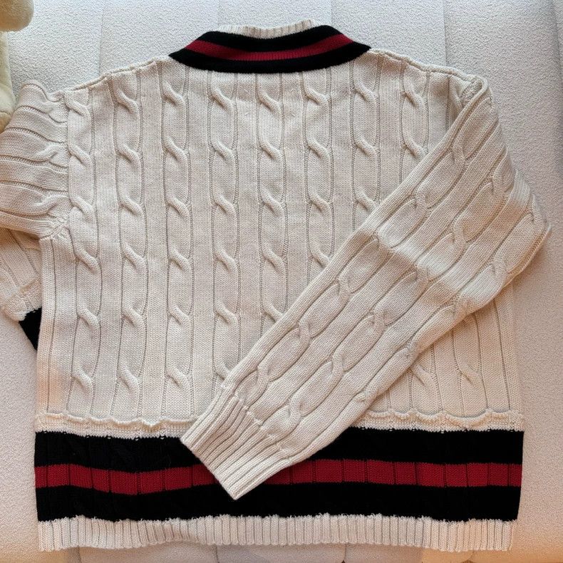 Maison Margiela maison margiela white V-neck oversized sweater Size US S / EU 44-46 / 1 - 4 Thumbnail