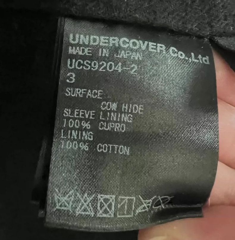 Undercover navy leather motorcycle jacket from undercover Size US M / EU 48-50 / 2 - 7 Thumbnail