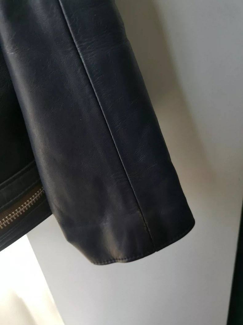 Undercover navy leather motorcycle jacket from undercover Size US M / EU 48-50 / 2 - 4 Thumbnail