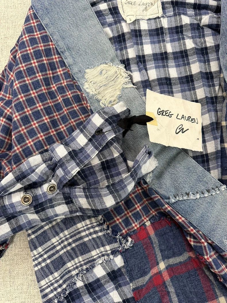 Greg Lauren greg lauren patchwork shirt jacket size 2 Size US S / EU 44-46 / 1 - 4 Thumbnail