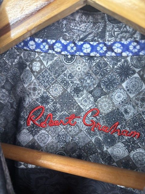 Robert Graham × Vintage Vintage 90's Robert Graham Floral All Over Print Pattern Button Up Collared Shirt Size L Size US L / EU 52-54 / 3 - 2 Thumbnail