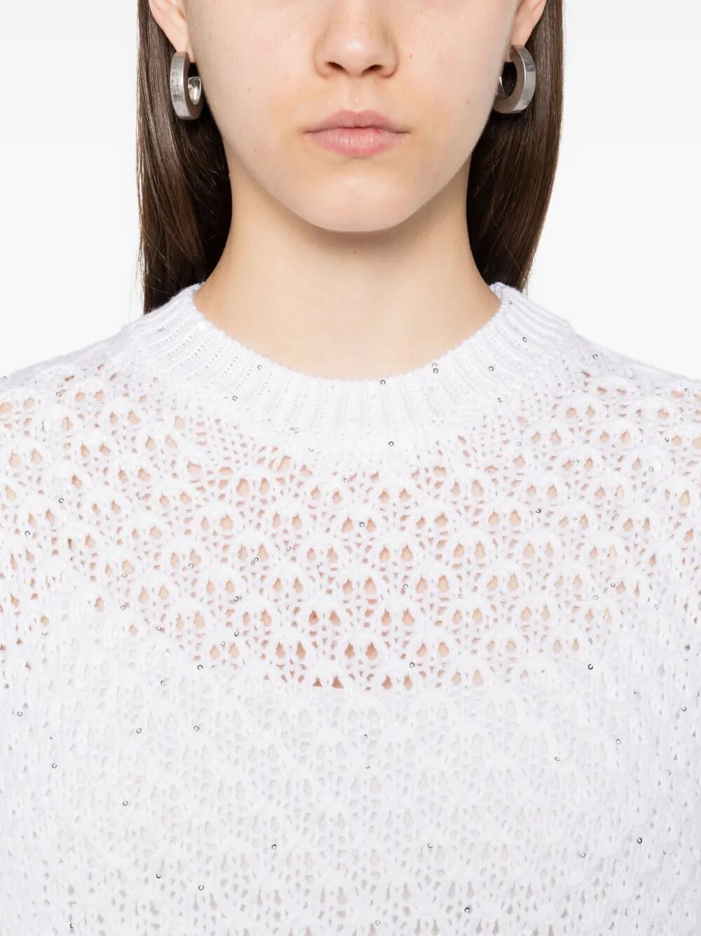Peserico Tricot Sweater Size M / US 6-8 / IT 42-44 - 3 Thumbnail