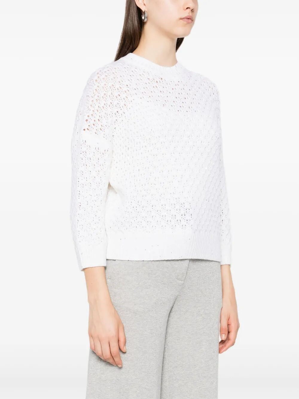 Peserico Tricot Sweater Size M / US 6-8 / IT 42-44 - 5 Thumbnail