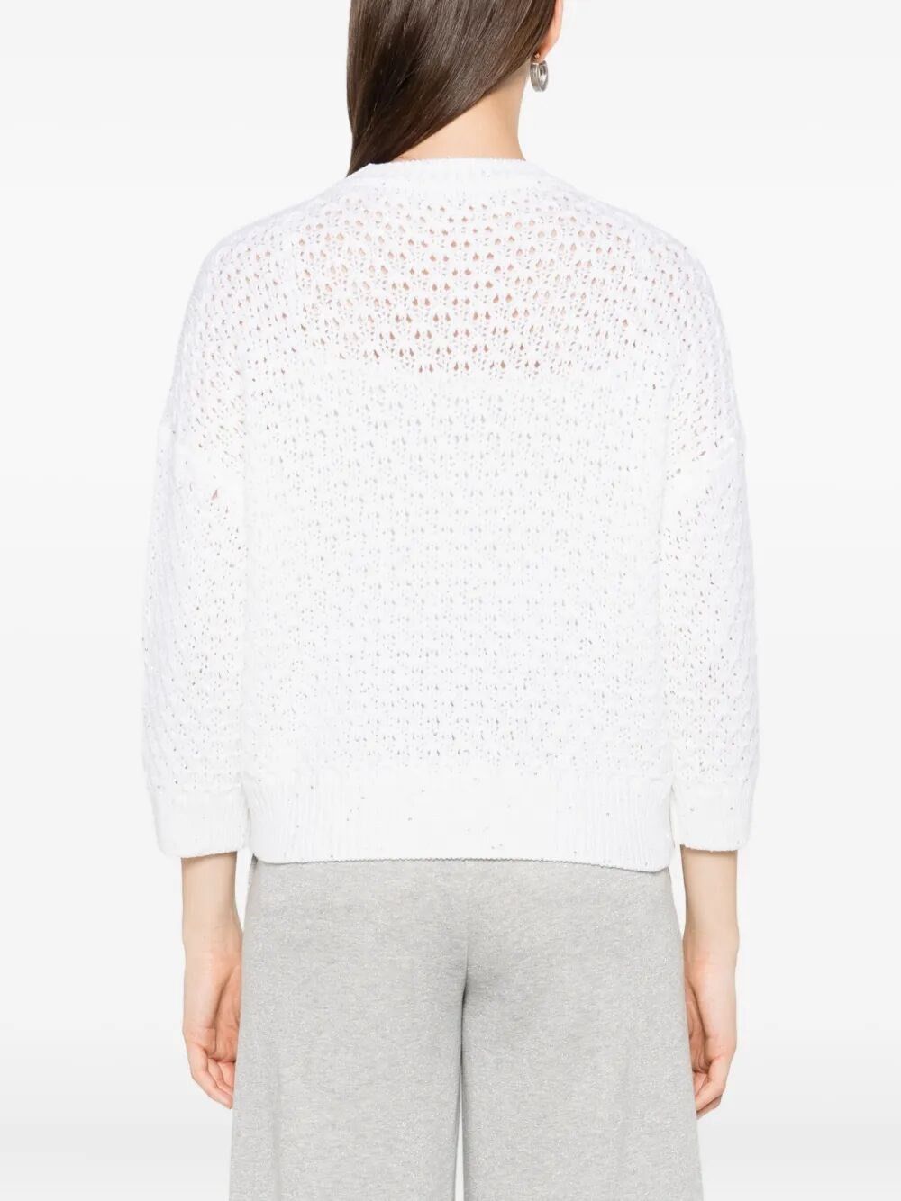 Peserico Tricot Sweater Size L / US 10 / IT 46 - 4 Thumbnail