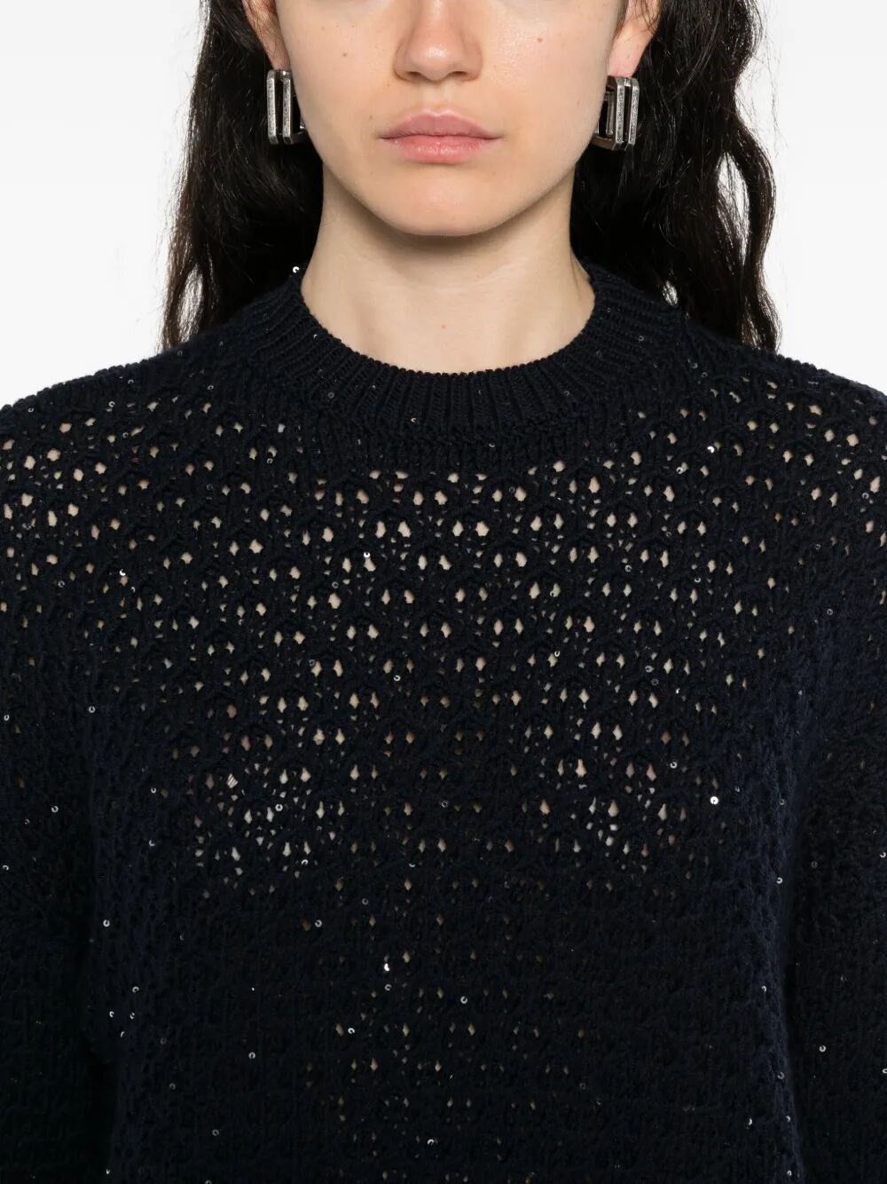 Peserico Tricot Sweater Size L / US 10 / IT 46 - 5 Thumbnail