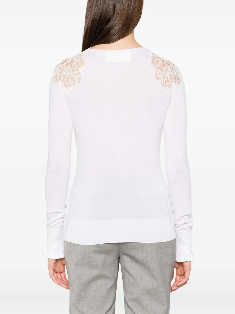 Ermanno Scervino Long Sleeve Sweater Size M / US 6-8 / IT 42-44 - 3 Thumbnail