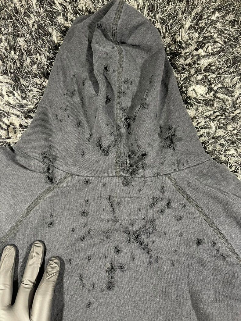 Greg Lauren greg lauren black destroyed zip hoodie Size US M / EU 48-50 / 2 - 4 Thumbnail
