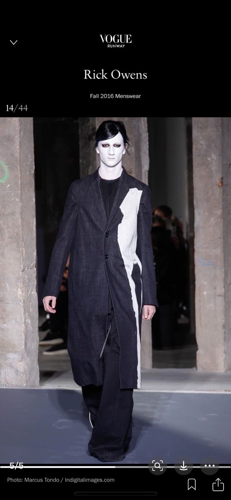 Rick Owens rick owens mastodon coat with paint design Size US L / EU 52-54 / 3 - 5 Thumbnail