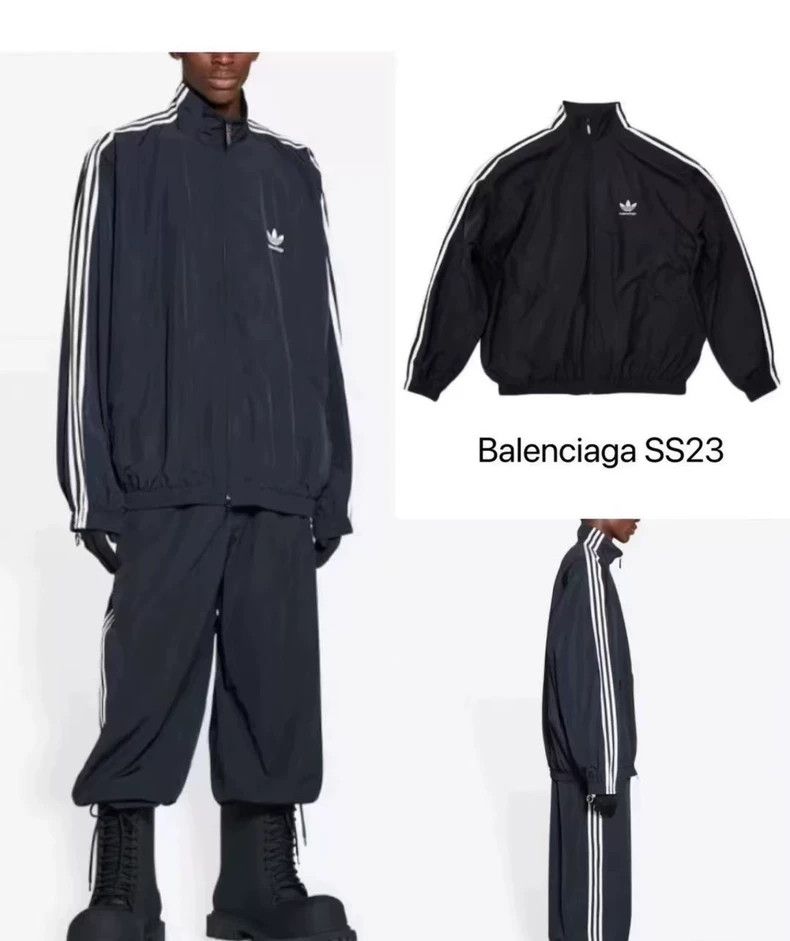 Balenciaga balenciaga x adidas lightweight black jacket Size US M / EU 48-50 / 2 - 5 Thumbnail