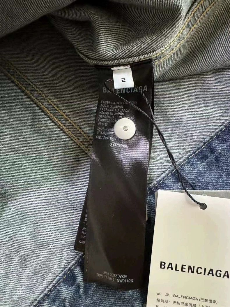 Balenciaga balenciaga blue graffiti denim jacket Size US M / EU 48-50 / 2 - 4 Thumbnail