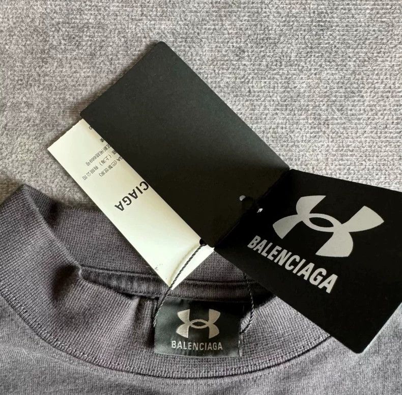 Balenciaga balenciaga x under armour black short sleeve t-shirt Size US S / EU 44-46 / 1 - 3 Thumbnail