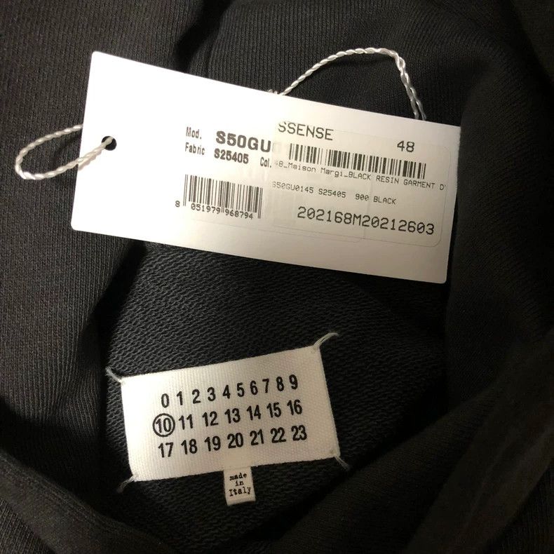 Maison Margiela Maison Margiela Black Dyed Hoodie Sweatshirt Size US L / EU 52-54 / 3 - 7 Thumbnail