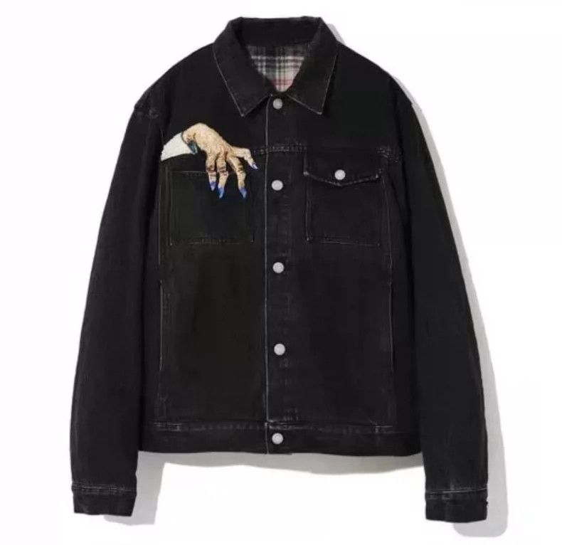 Undercover black embroidered denim jacket Size US L / EU 52-54 / 3 - 8 Thumbnail