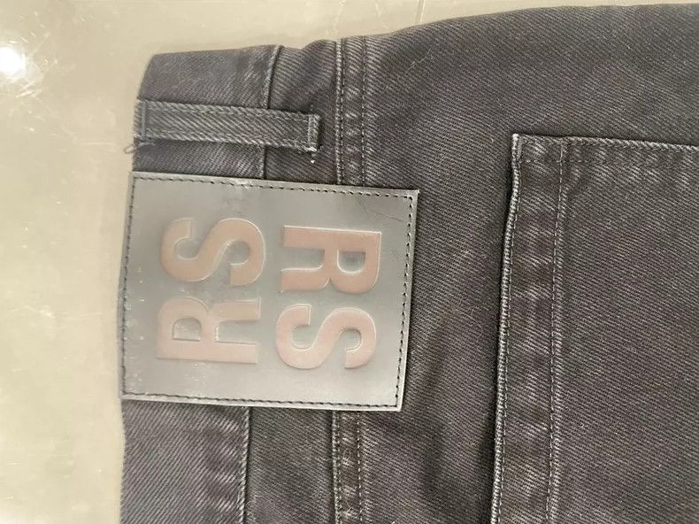 Raf Simons raf simons distressed black jeans with purple patches Size US 34 / EU 50 - 9 Thumbnail
