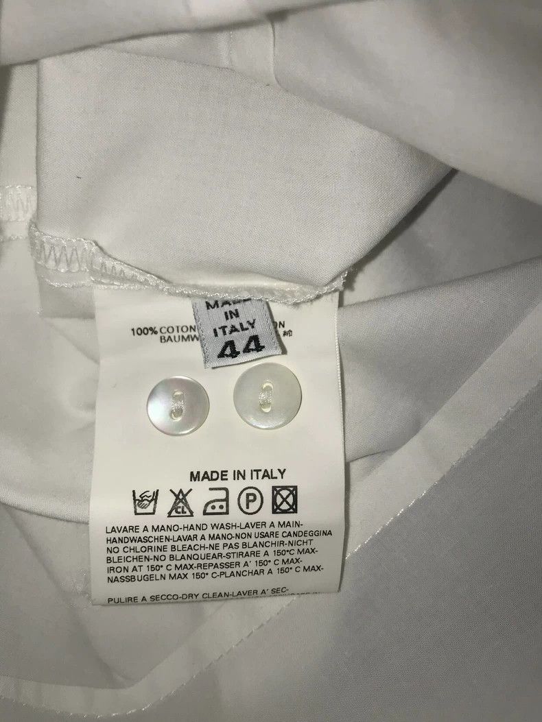 Maison Margiela white cotton button-up shirt by Margiela Size US S / EU 44-46 / 1 - 8 Thumbnail