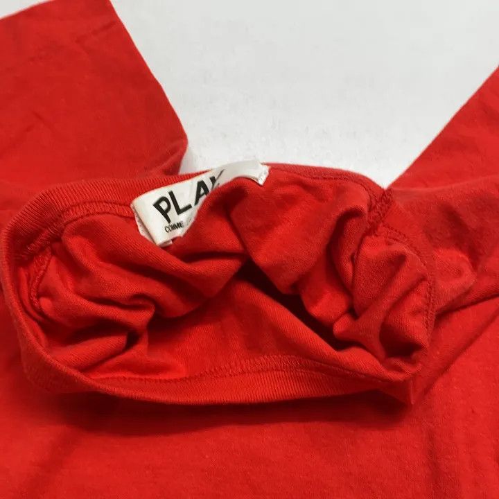 Comme des Garcons Comme des Garçons Play Red Heart Embroidered T-Shirt 0079 Size S / US 4 / IT 40 - 7 Thumbnail
