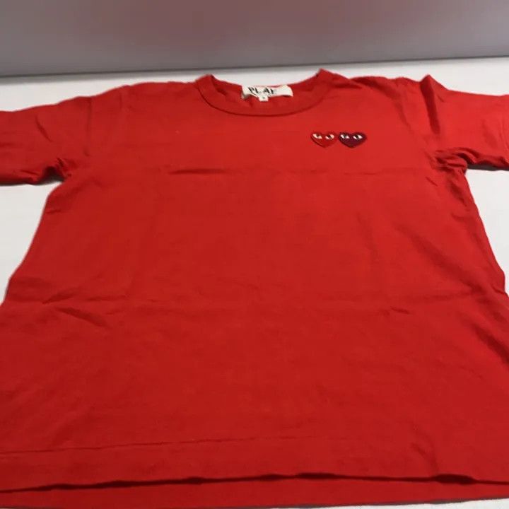 Comme des Garcons Comme des Garçons Play Red Heart Embroidered T-Shirt 0079 Size S / US 4 / IT 40 - 8 Thumbnail