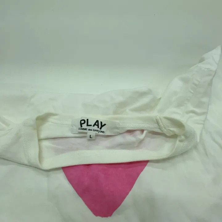 Comme des Garcons Comme des Garçons Play Pink Heart T-Shirt for Women 0079 Size L / US 10 / IT 46 - 6 Thumbnail