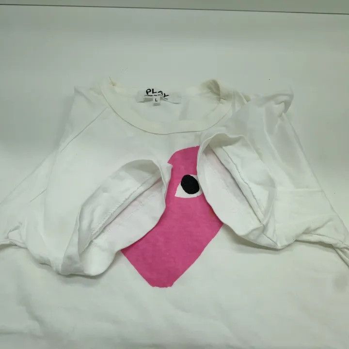 Comme des Garcons Comme des Garçons Play Pink Heart T-Shirt for Women 0079 Size L / US 10 / IT 46 - 14 Thumbnail