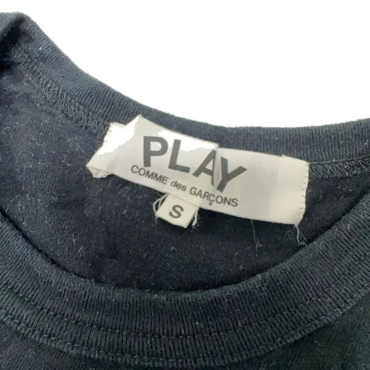 Comme des Garcons CDG Play Black Short Sleeve T-Shirt with Heart 0079 Size S / US 4 / IT 40 - 5 Thumbnail
