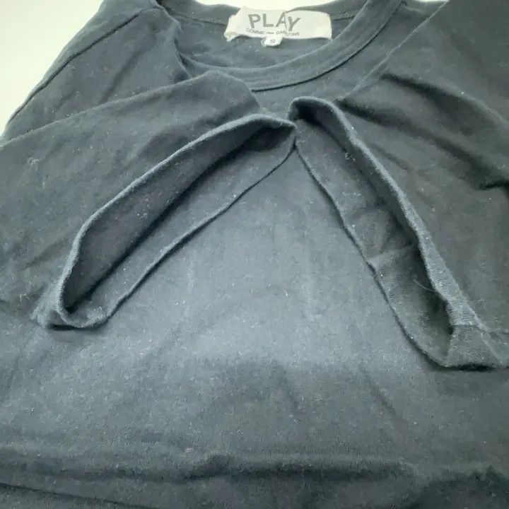 Comme des Garcons CDG Play Black Short Sleeve T-Shirt with Heart 0079 Size S / US 4 / IT 40 - 7 Thumbnail