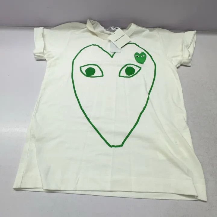 Comme des Garcons Comme des Garçons Play Heart Print Crew Neck T-Shirt 0079 Size S / US 4 / IT 40 - 10 Thumbnail
