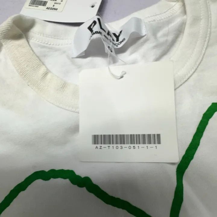 Comme des Garcons Comme des Garçons Play Heart Print Crew Neck T-Shirt 0079 Size S / US 4 / IT 40 - 6 Thumbnail