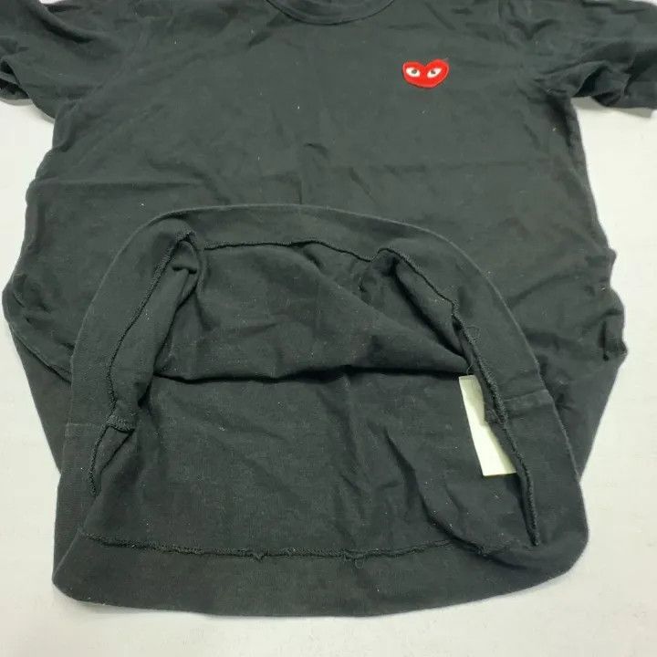 Comme des Garcons Comme des Garçons Play Black T-Shirt with Heart 0079 Size M / US 6-8 / IT 42-44 - 10 Thumbnail