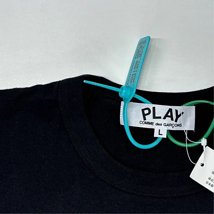 Comme des Garcons Comme des Garçons Play Heart Embroidered T-Shirt 0079 Size L / US 10 / IT 46 - 2 Thumbnail