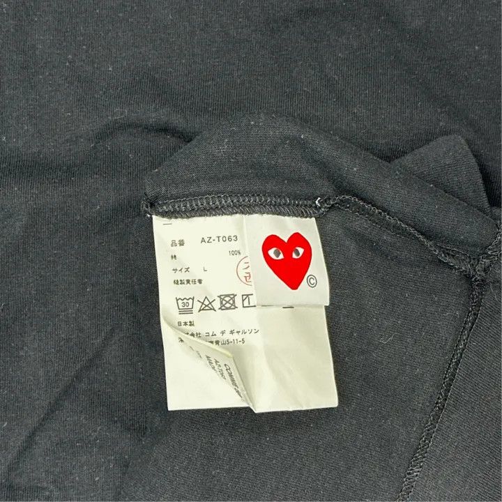 Comme des Garcons Comme des Garçons Play Heart Embroidered T-Shirt 0079 Size L / US 10 / IT 46 - 3 Thumbnail