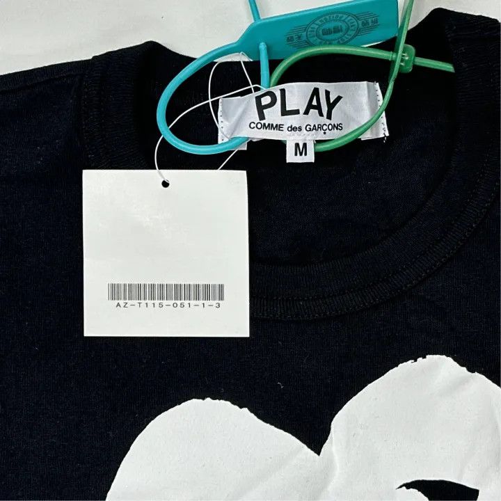 Comme des Garcons CDG Play Heart Print T-Shirt for Women 0079 Size M / US 6-8 / IT 42-44 - 2 Thumbnail