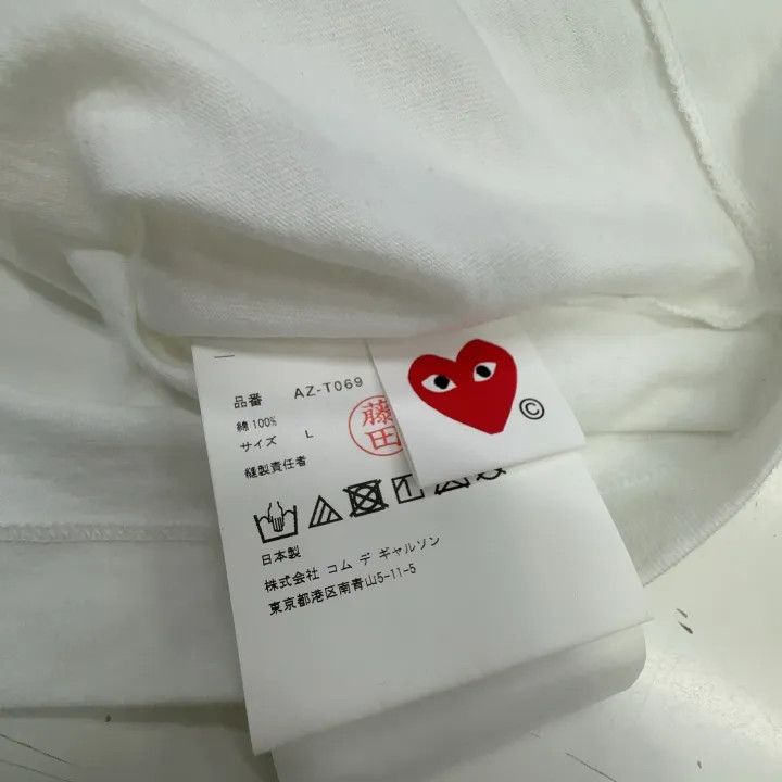 Comme des Garcons Comme des Garçons Play Black Heart T-Shirt 0079 Size L / US 10 / IT 46 - 4 Thumbnail