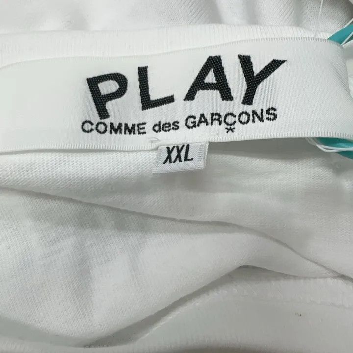 Comme des Garcons Comme des Garçons Play White Heart T-Shirt 0079 Size XXL / US 16-18 / IT 52-54 - 3 Thumbnail