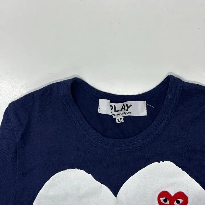 Comme des Garcons Comme des Garcons Play Heart Short Sleeve T-Shirt 0079 Size XS / US 0-2 / IT 36-38 - 5 Thumbnail